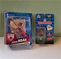 NBA Joakim Noah and NFL Tim Brown  figures