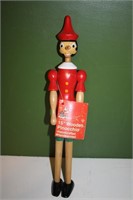 15" Wooden Pinocchio