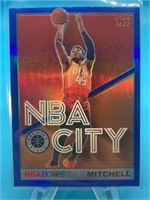 Donovan Mitchell NBA City Insert blue Holo Prizm