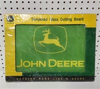 John Deere 12"x15" Tempered Glass Cutting Board