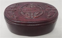 Chinese carved wooden box