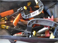 TOOL BAG WITH CLAMPS