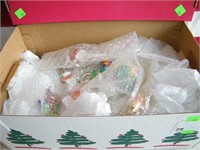 BOX FILLED w/ ABSOLUTELY BEAUTIFUL GLASS CHRISTMAS