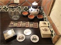 Assortment of drink and table ware