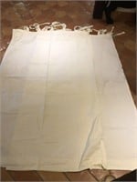 Pair of Pottery Barn Cotton Panels with top ties