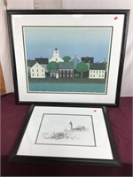 Artwork/Print, Lighthouse Signed See Photo