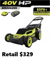 RYOBI 40V HP Brushless  Cordless Battery Mower