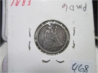 Seated Liberty Dime *Hole Punched 1883