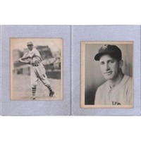 (2) 1939 Playball Baseball Cards Nice Shape