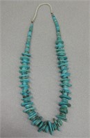 Native American Large Turquoise Bead Necklace