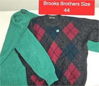 2 Brooks Brothers Sweater Round Neck 44