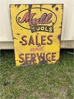PORCELAIN MALL TOOLS SIGN