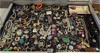 Showcase A Lot Costume Jewelry. Necklaces,