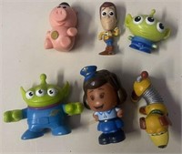 6 Qty Miniature toy story 4 Figures