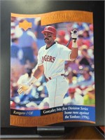 Juan Gonzalez memorable moments 1997 upper Deck