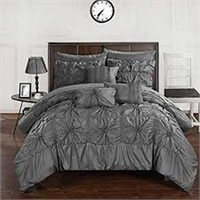 CHIC HOME DESIGN 10PC COMFORTER SET QUEEN