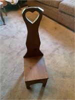 Wooden Chair- looks like small birthing chair