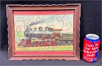Framed Railroad Empire State Jigsaw Puzzle