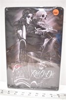 Decorative tin sign (12" x 8") - Ride or Die