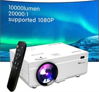 NEW $70 1080p HD Video Projector, w/ 200“ Screen