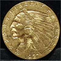 1927 $2.50 Indian Gold Quarter Eagle BU