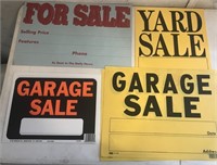 Lot of 7 Yard / Garage, For Sale Signs