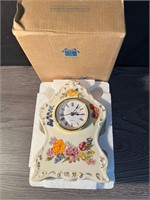 Avon Romantic Flowers Clock