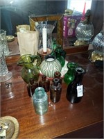 Bottle lot and candles