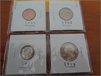 4 PROOF COINS