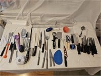 Assortment of Knives and Utensils