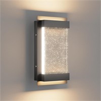 Led Light Fixture Wall Sconce with Seeded Glass