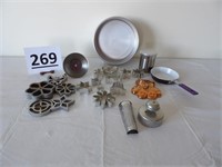 Cookie Cutters, Wilton Pan, Grater, Bunuelos Mold