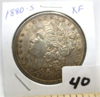 1880-S Morgan silver dollar