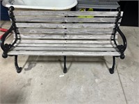 Outdoor Metal & Wood Bench