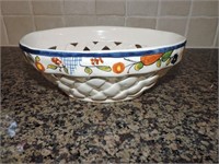Portuguese Ceramica de Coimbra Reticulated Bowl
