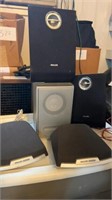 Phillips Magnavox stereo speaker system ss398pm,