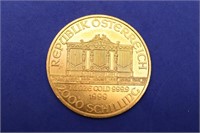 1oz  Austrian Philharmonic Gold Coin