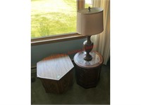 (2) End Tables, Lamp