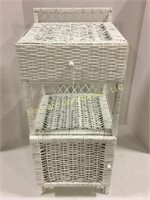 Wicker end table