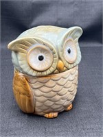 Ceramic Owl Cookie / Candy  Jar Cannister