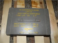 Military 20MM Linked Empty Ammo Can