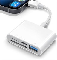 SD Card Reader for iPhone iPad, 4 in 1 Micro SD/SD