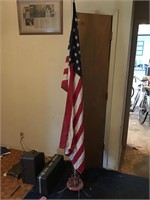 American flag and stand