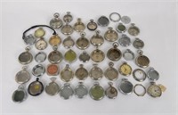 Large Lot of Antique Pocket Watch Cases