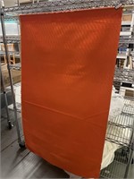 Box full of Orange Fabric Banners