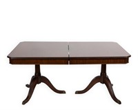 Mahogany Double Pedestal Table