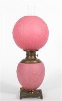 Victorian Floral Pink Banquet Lamp
