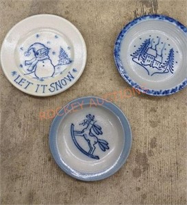 Pottery plates ( rowe, salmon falls, eldreth)