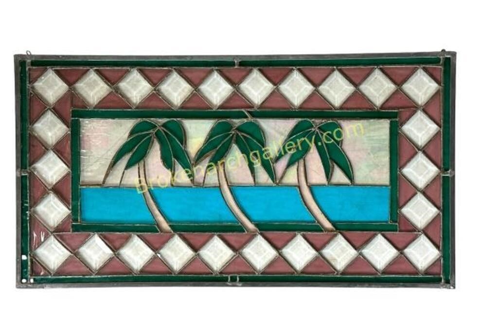 Tropical Stained Glass Panel