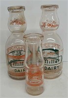 3 Miller Dairy Milk Bottles